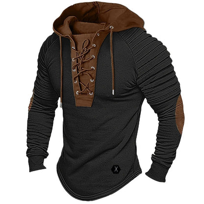 💥【S-3XL】Νέα ανδρική μπλούζα με κουκούλα σε φαρδιά γραμμή