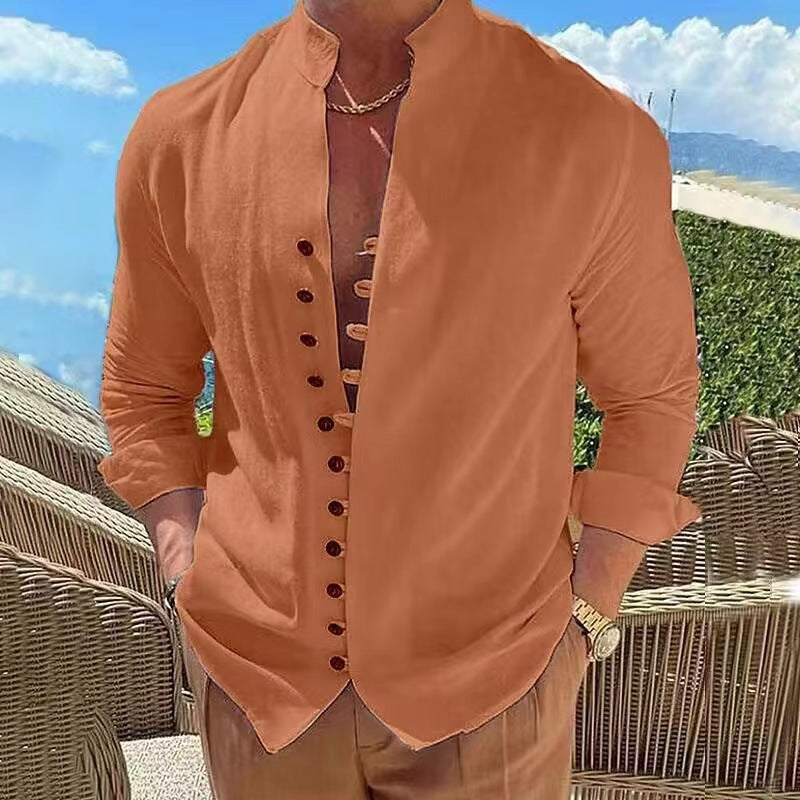 👔 50% zniżki 🔥【40-100 kg】Męska koszula bawełniano-lniana, duże rozmiary ✅️
