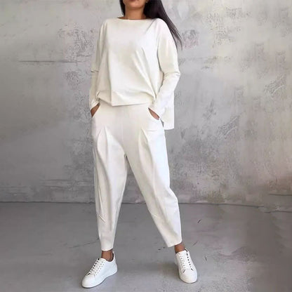 💖 Nueva promoción 50% de descuento, conjunto casual sencillo de algodón 2026 primavera-otoño, versátil para el día a día y el trabajo