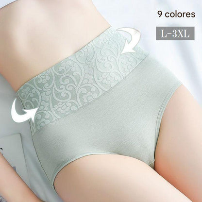 【Juego de 3 piezas】 Nuevos calzoncillos antibacterianos 100 % algodón para mujer