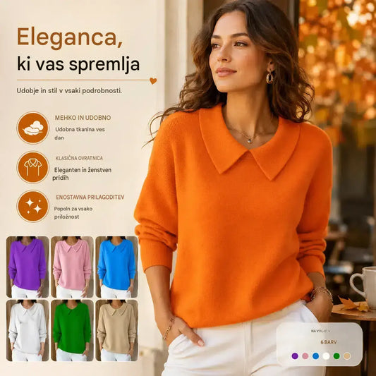 🔥【S–3XL】Udobna jesensko-zimska majica z dolgimi rokavi in V-izrezom