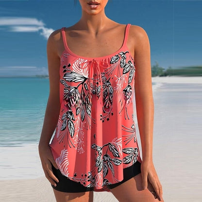 🌈🌴✨【S-4XL】 2026 Nové dvoudílné bikiny Plus Size s potiskem