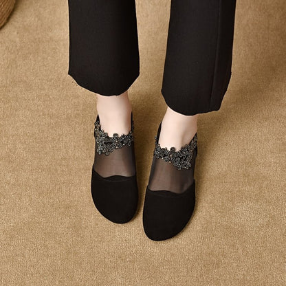 🔥✨【35-41】🏆2026 Nuevos Tacones de Cuña con Fondo Suave de Malla Hueca para Mujer