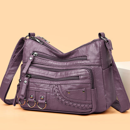 👜【Hot prodejní model】2026 nová velkokapacitní měkká kožená taška přes rameno/crossbody taška