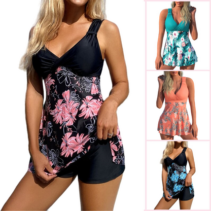🏖️ ¡50% de descuento! 🔥 [40-120 kg] Nuevo conjunto de traje de baño estampado de tallas grandes 2026, tela de secado rápido ✅️ Pago contra entrega