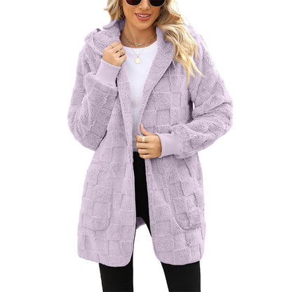 ☃️❄️【S–5XL】🌸 Zimska novost: ženska karirasta podložena jakna s toplo podlogo za prosti čas