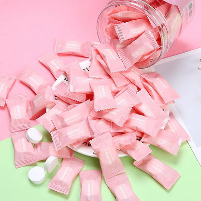 💦【50 piezas 23 euros】✨🌈Toalla comprimida desechable. Toalla facial comprimida portátil.