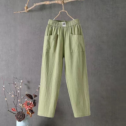 🌿🌈【M-4XL】Nuevos pantalones de pierna ancha para mujer, nuevos de primavera 2026, cómodos y casuales.