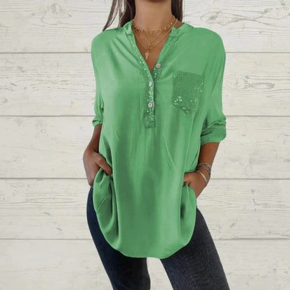 【S-5XL】Nueva camiseta de cuello en V de color liso para 2026