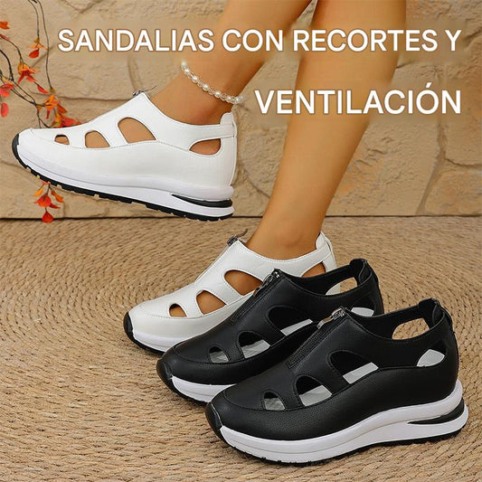 Sandalias ergonómicas para la corrección postural — suela acolchada que previene la fatiga del pie.