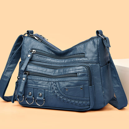 👜【Hot prodejní model】2026 nová velkokapacitní měkká kožená taška přes rameno/crossbody taška