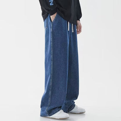 🔥Jeans retro para hombre: estilo casual, pierna recta holgada, pago contra entrega