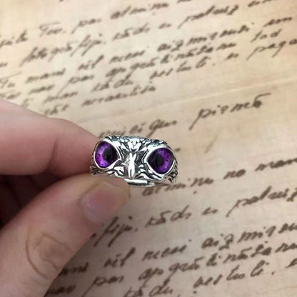 【Kupte 1 a získejte 1 zdarma】💍Atraktivní postříbřený prsten se sovou🦉