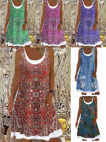 【S-5XL】Vestido de talla grande