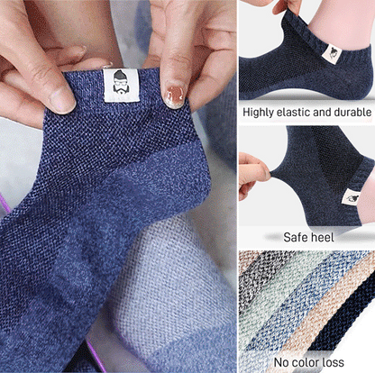 🧦Compra 5 y llévate 5 gratis [35-42] Calcetines desodorantes transpirables de verano para hombre 2026.