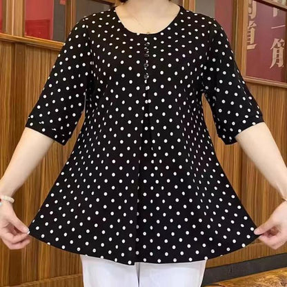 ✨【50% de Descuento】💞【L-5XL】Nueva camisa de otoño 2026 con estampado de lunares
