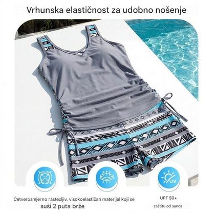 🔥【S-3XL】Žhavý výprodej🔥Nové dámské dvoudílné plavky s potiskem