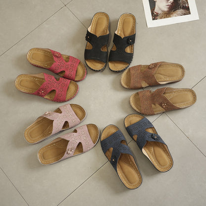 👡 Ortopedické letní sandály s květinovým vzorem | Maximální pohodlí ✨