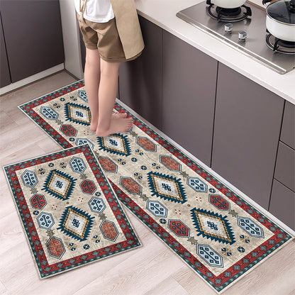 💥49% de descuento 【40*60cm + 40*120cm】🌺 Alfombrilla de cocina antideslizante, alfombrilla de cocina larga absorbente