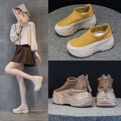 【50% de descuento】【35-40】Nuevas zapatillas deportivas de verano 2026: transpirables, versátiles, con suela gruesa y diseño calado.