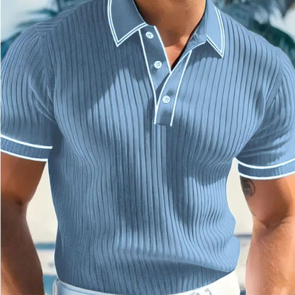 【S-4XL】Polo de manga corta 100% algodón con cuello — Verano 2026 — Pago contra reembolso