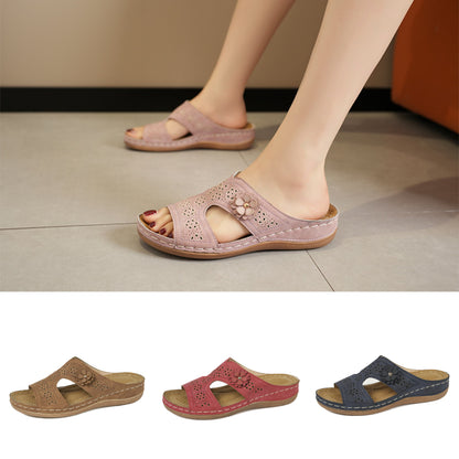 👡 Ortopedické letní sandály s květinovým vzorem | Maximální pohodlí ✨