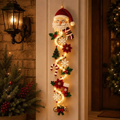 🎄🎅🎃Utolsó nap! 🎅Élvezze az 50%-os kedvezményt a világító karácsonyi ajtódíszekre!