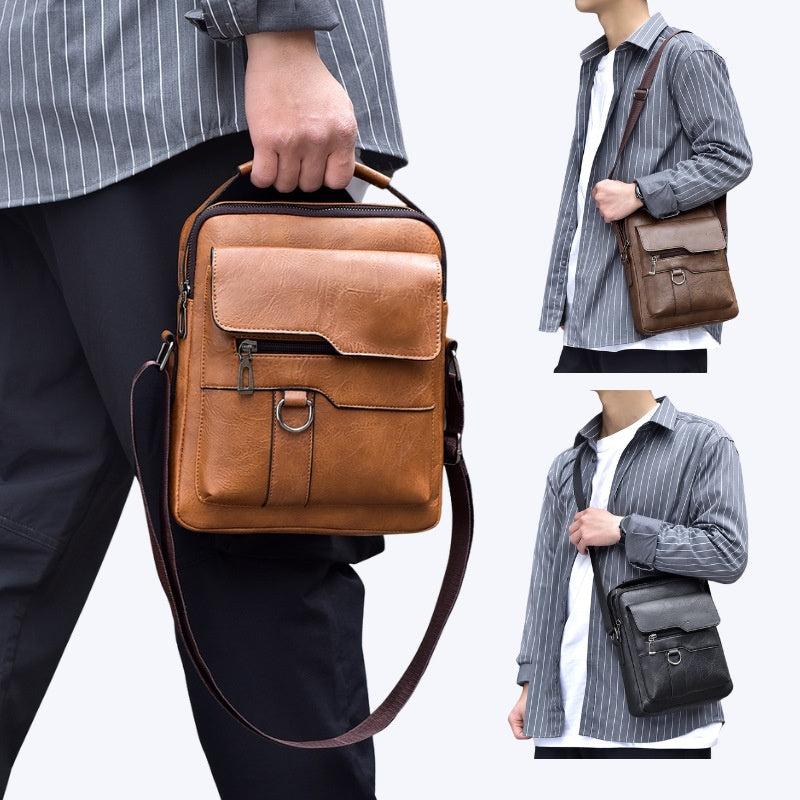 【Kupte 1 a získejte 1 zdarma】👜 Pánská ležérní módní kožená taška z hovězí kůže